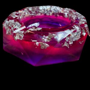 Hot Pink Resin Ashtray