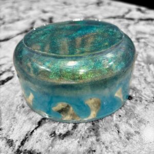 Iridescent Resin medium jar