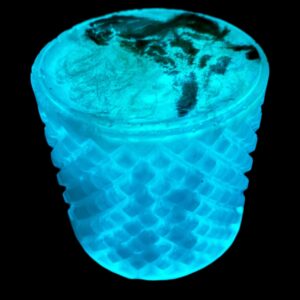 Resin glow in the dark jar