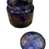 Resin jar with lid